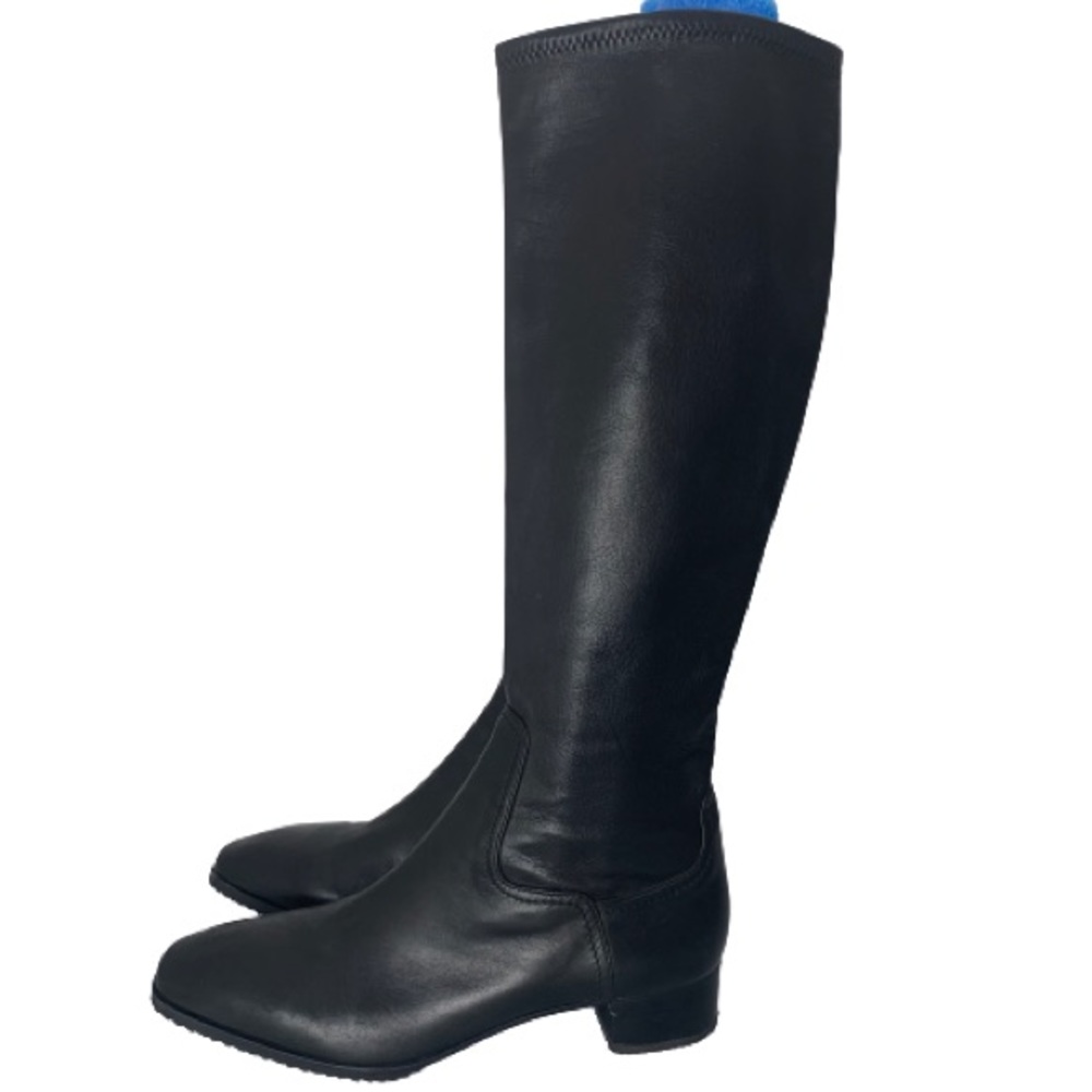 Cole Haan Knee High Heeled Boots in Black - Picture 1 of 5